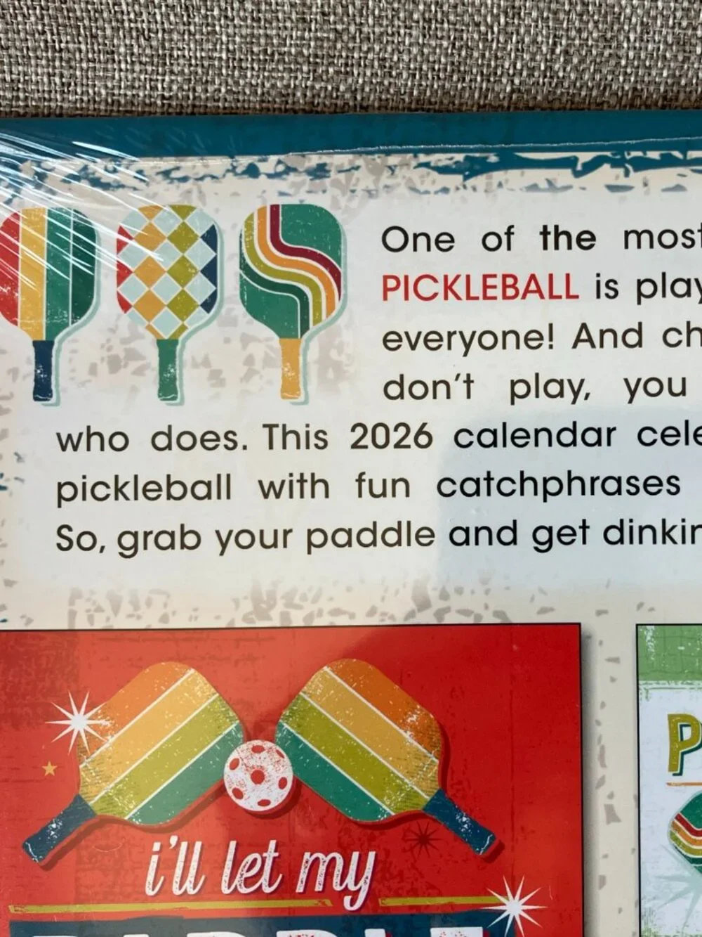 Pickleball 2026 Wall Calendar, 16-Month Sports Calendar for Pickleball Fans